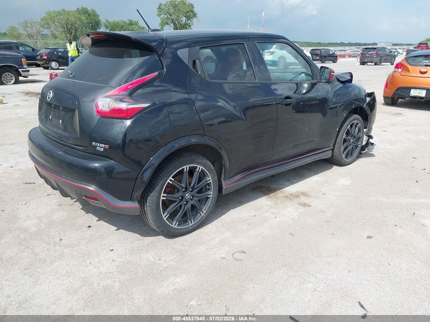 2015 Nissan Juke VIN JN8DF5MR1FT200080 IAAI salvage auction — FRONT END, Salvage Title, sold $25 on 2026-07-28 (photo 4)