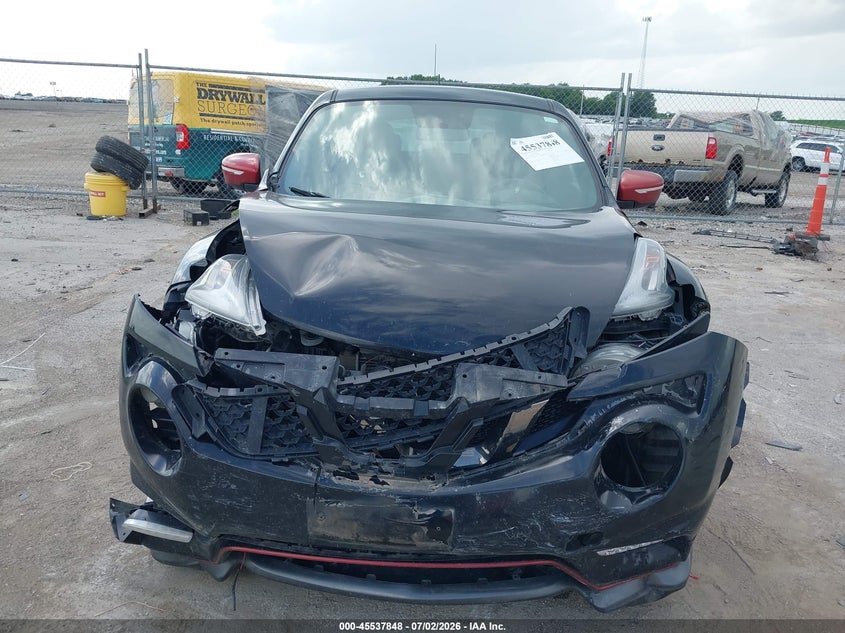 2015 Nissan Juke VIN JN8DF5MR1FT200080 IAAI salvage auction — FRONT END, Salvage Title, sold $25 on 2026-07-28 (photo 6)