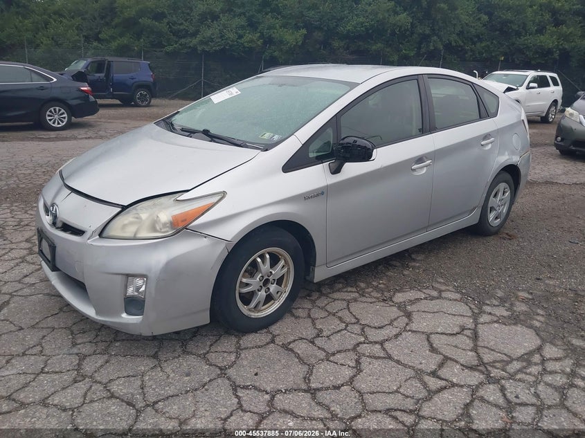 2010 Toyota Prius VIN JTDKN3DU9A5225269 IAAI salvage auction — NORMAL WEAR, Clear (Pennsylvania), sold $550 on 2026-07-10 (photo 2)