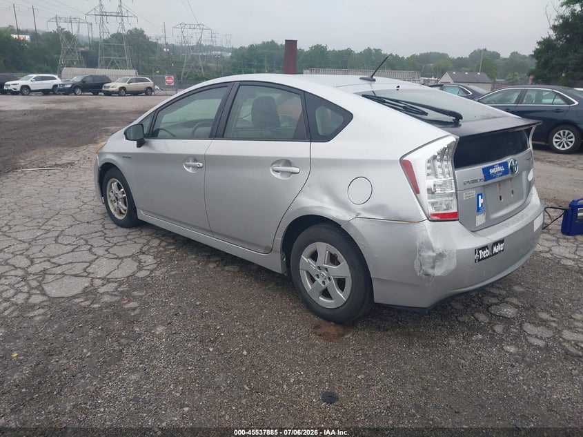 2010 Toyota Prius VIN JTDKN3DU9A5225269 IAAI salvage auction — NORMAL WEAR, Clear (Pennsylvania), sold $550 on 2026-07-10 (photo 3)