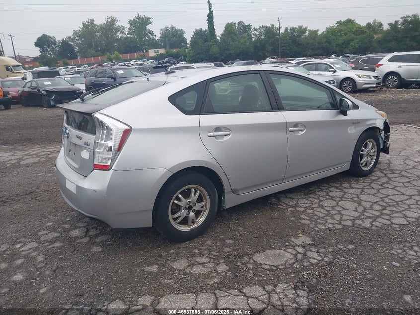 2010 Toyota Prius VIN JTDKN3DU9A5225269 IAAI salvage auction — NORMAL WEAR, Clear (Pennsylvania), sold $550 on 2026-07-10 (photo 4)