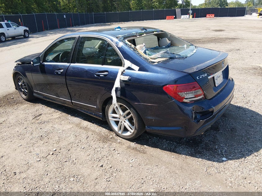 2013 Mercedes-benz C-klasse VIN WDDGF4HB8DR269672 IAAI salvage auction — FRONT END, Salvage (South Carolina), sold $500 on 2026-08-05 (photo 3)