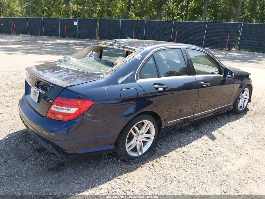 2013 Mercedes-benz C-klasse VIN WDDGF4HB8DR269672 IAAI salvage auction — FRONT END, Salvage (South Carolina), sold $500 on 2026-08-05 (photo 4)