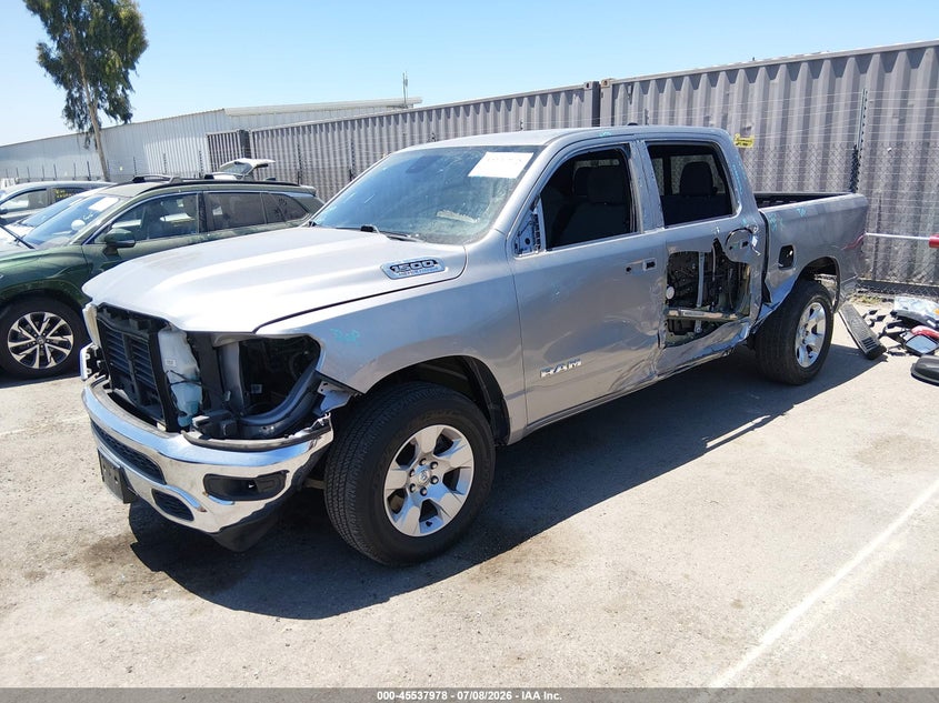 2021 Ram 1500 VIN 1C6SRFFT8MN643974 IAAI salvage auction — LEFT SIDE, Wait Title, sold $9,900 on 2026-09-29 (photo 2)