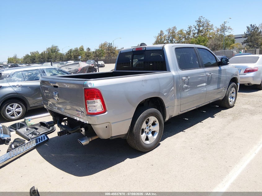 2021 Ram 1500 VIN 1C6SRFFT8MN643974 IAAI salvage auction — LEFT SIDE, Wait Title, sold $9,900 on 2026-09-29 (photo 4)