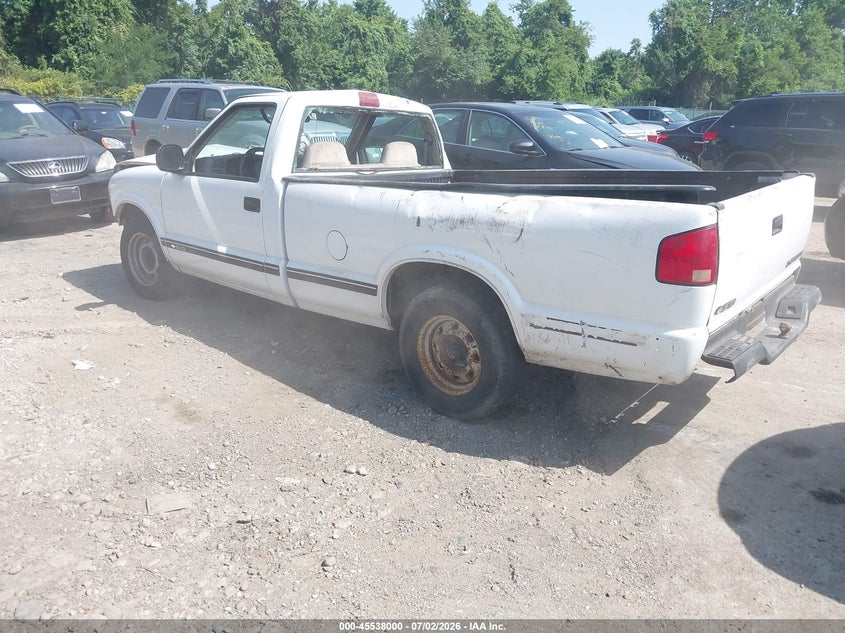 1996 Chevrolet S truck VIN 1GCCS14X8TK208057 IAAI salvage auction — NORMAL WEAR, Clear (Maryland), sold $275 on 2026-07-09 (photo 3)