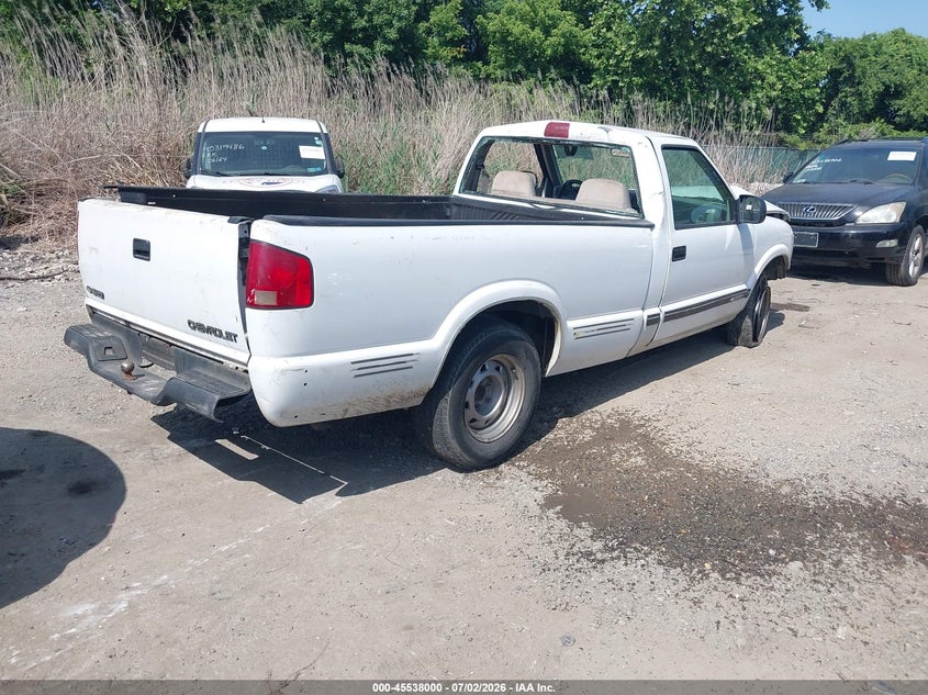 1996 Chevrolet S truck VIN 1GCCS14X8TK208057 IAAI salvage auction — NORMAL WEAR, Clear (Maryland), sold $275 on 2026-07-09 (photo 4)