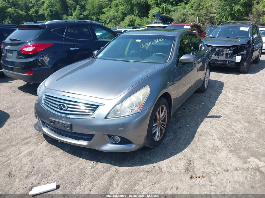 2012 Infiniti G VIN JN1DV6AR1CM861755 IAAI salvage auction — RIGHT FRONT, Clear (Massachusetts), sold $400 on 2026-07-14 (photo 2)