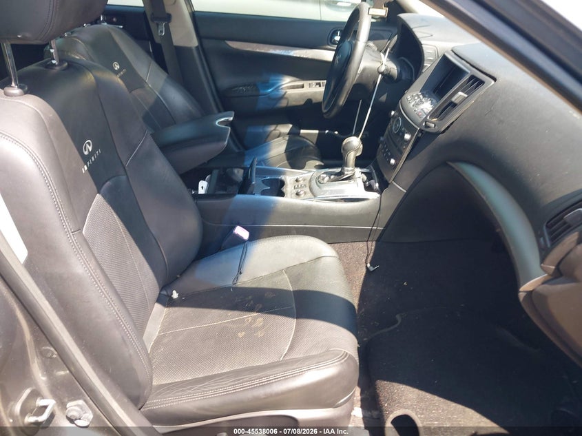 2012 Infiniti G VIN JN1DV6AR1CM861755 IAAI salvage auction — RIGHT FRONT, Clear (Massachusetts), sold $400 on 2026-07-14 (photo 5)
