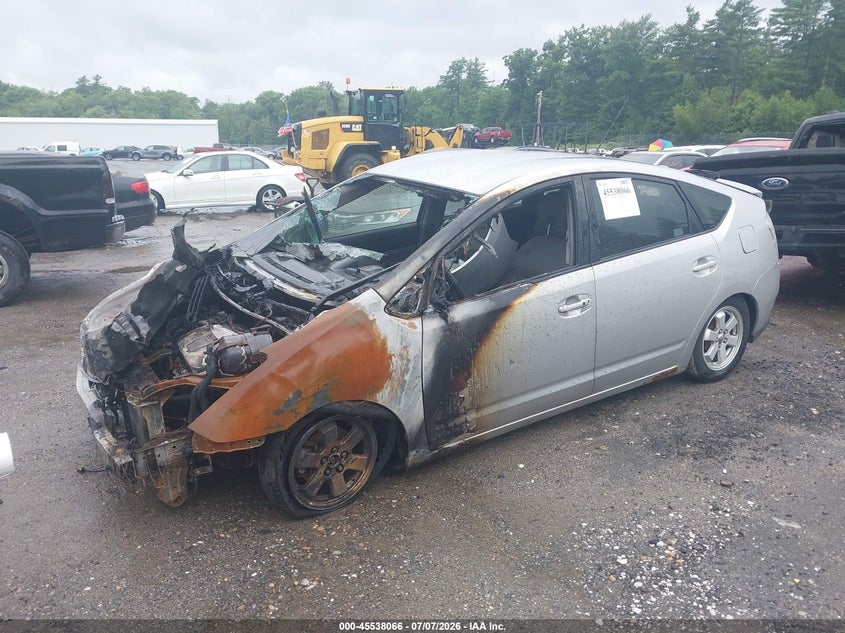 2008 Toyota Prius VIN JTDKB20U783305927 IAAI salvage auction — ENGINE BURN, Clear (Massachusetts), sold $400 on 2026-07-17 (photo 2)