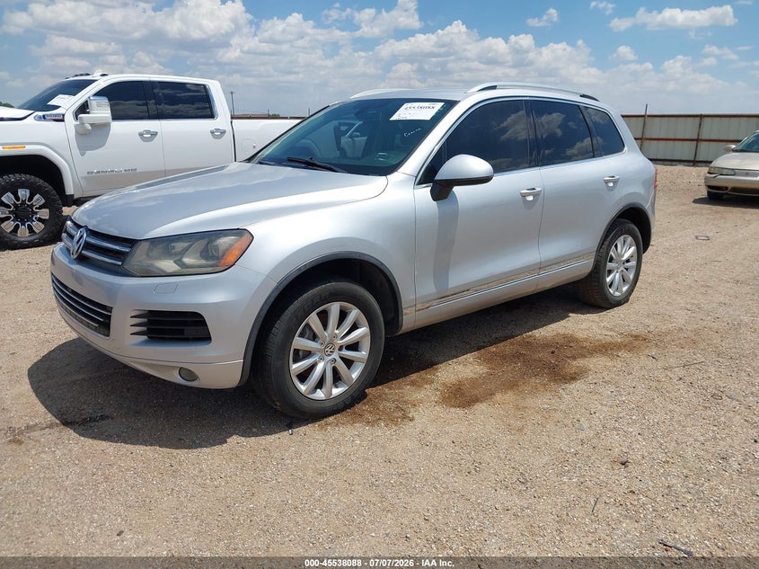2012 Volkswagen Touareg VIN WVGFF9BP7CD001906 IAAI salvage auction — ALL OVER, Clear (Texas), sold $800 on 2026-07-27 (photo 2)