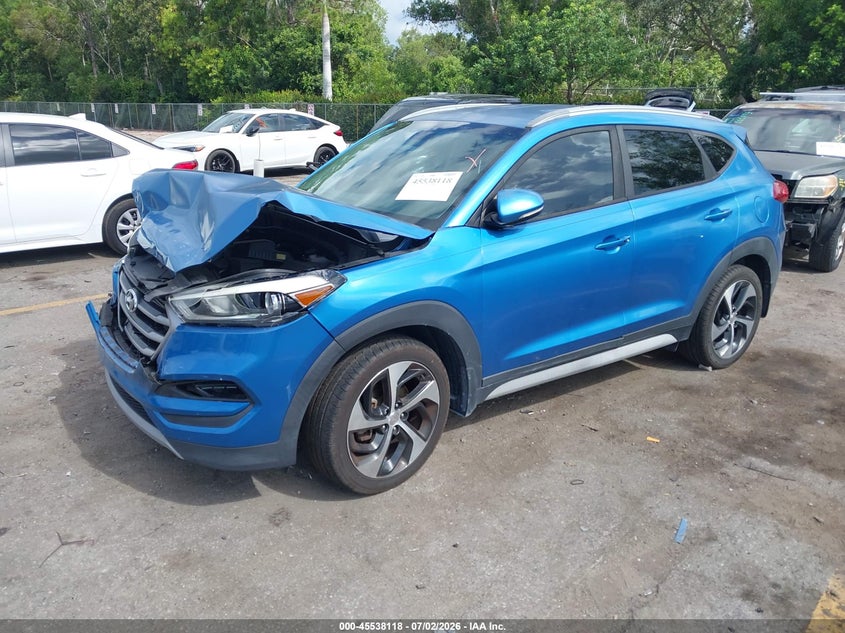 2018 Hyundai Tucson VIN KM8J3CAL0JU739543 IAAI salvage auction — FRONT END, Rebuildable (Florida), sold $1,550 on 2026-07-20 (photo 2)