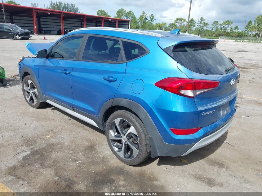 2018 Hyundai Tucson VIN KM8J3CAL0JU739543 IAAI salvage auction — FRONT END, Rebuildable (Florida), sold $1,550 on 2026-07-20 (photo 3)