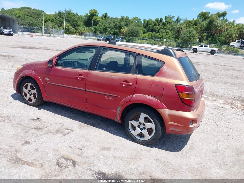 2005 Pontiac Vibe VIN 5Y2SL63875Z439350 IAAI salvage auction — FRONT & REAR, Rebuildable (Florida), sold $575 on 2026-07-30 (photo 3)