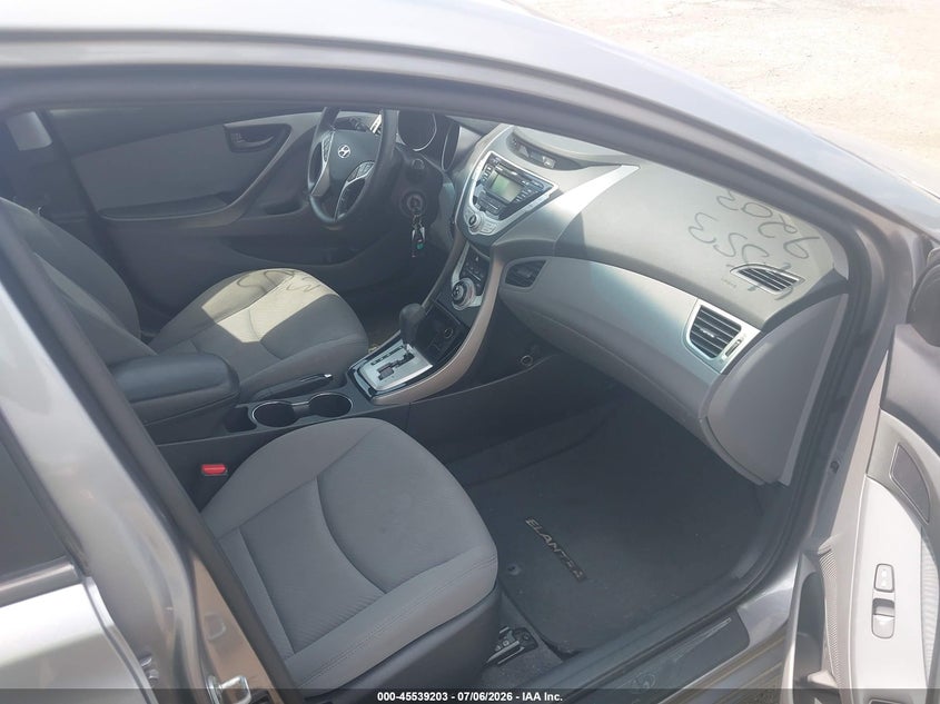 2012 Hyundai Elantra VIN KMHDH4AE8CU393654 IAAI salvage auction — RIGHT FRONT, Clear (Virginia), sold $1,250 on 2026-07-16 (photo 5)