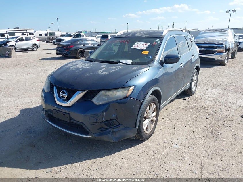 2016 Nissan Rogue VIN KNMAT2MT0GP607870 IAAI salvage auction — NORMAL WEAR, Original (Texas), sold $1,250 on 2026-07-29 (photo 2)