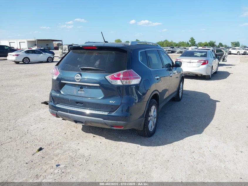 2016 Nissan Rogue VIN KNMAT2MT0GP607870 IAAI salvage auction — NORMAL WEAR, Original (Texas), sold $1,250 on 2026-07-29 (photo 4)