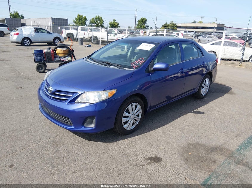 2013 Toyota Corolla VIN 5YFBU4EE6DP205570 IAAI salvage auction — RIGHT REAR, Salvage Title, sold $1,400 on 2026-07-22 (photo 2)