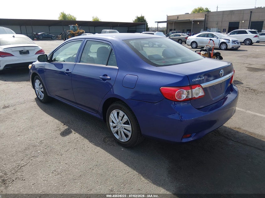 2013 Toyota Corolla VIN 5YFBU4EE6DP205570 IAAI salvage auction — RIGHT REAR, Salvage Title, sold $1,400 on 2026-07-22 (photo 3)
