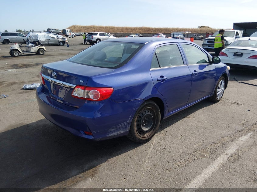 2013 Toyota Corolla VIN 5YFBU4EE6DP205570 IAAI salvage auction — RIGHT REAR, Salvage Title, sold $1,400 on 2026-07-22 (photo 4)