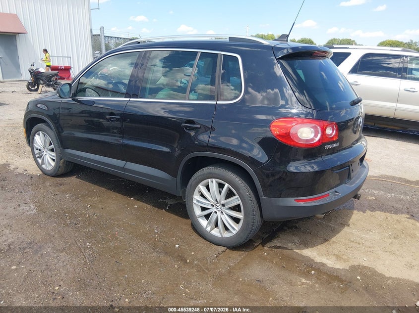 2011 Volkswagen Tiguan VIN WVGBV7AX2BW545322 IAAI salvage auction — REAR END, Salvage (Kansas), sold $600 on 2026-08-07 (photo 3)