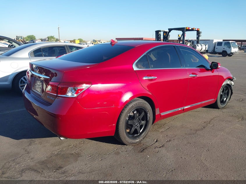 2012 Lexus ES VIN JTHBK1EG2C2501302 IAAI salvage auction — RIGHT FRONT, Salvage (Arizona), sold $675 on 2026-07-28 (photo 4)