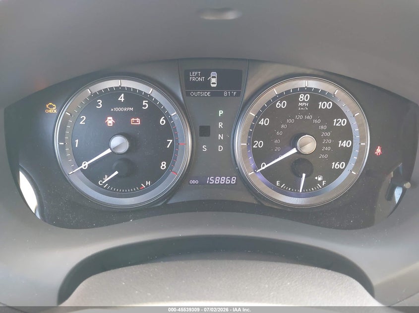 2012 Lexus ES VIN JTHBK1EG2C2501302 IAAI salvage auction — RIGHT FRONT, Salvage (Arizona), sold $675 on 2026-07-28 (photo 7)