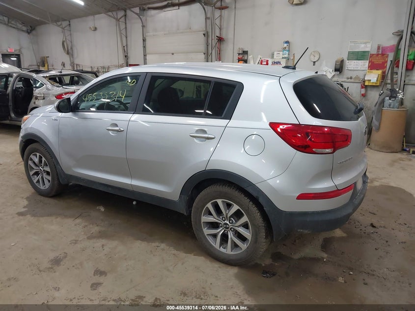 2015 Kia Sportage VIN KNDPBCAC6F7702441 IAAI salvage auction — FRONT END, Salvage (Pennsylvania), sold $1,200 on 2026-07-23 (photo 3)