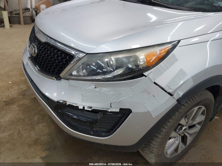 2015 Kia Sportage VIN KNDPBCAC6F7702441 IAAI salvage auction — FRONT END, Salvage (Pennsylvania), sold $1,200 on 2026-07-23 (photo 6)