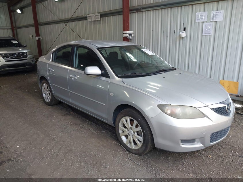 2008 Mazda 3 VIN JM1BK32F781866676 IAAI salvage auction — NORMAL WEAR, Clear (Virginia), sold $275 on 2026-07-09 (photo 1)