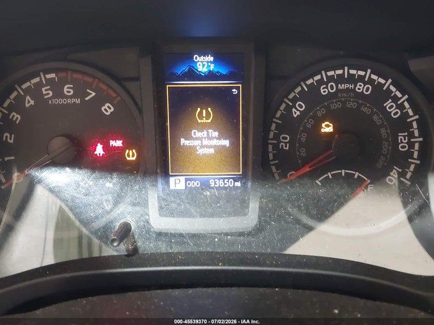 2019 Toyota Tacoma VIN 5TFRX5GN5KX156692 IAAI salvage auction — SUSPENSION, Salvage (North Carolina), sold $5,600 on 2026-07-30 (photo 7)