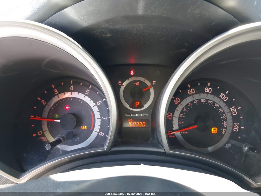 2012 Scion Tc VIN JTKJF5C72C3037295 IAAI salvage auction — LEFT FRONT, Salvage Title, sold $850 on 2026-07-28 (photo 7)