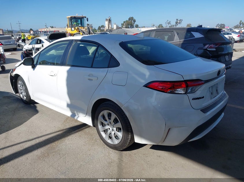 2022 Toyota Corolla VIN JTDEPMAE5N3029390 IAAI salvage auction — FRONT END, Salvage (California), sold $4,000 on 2026-08-01 (photo 3)