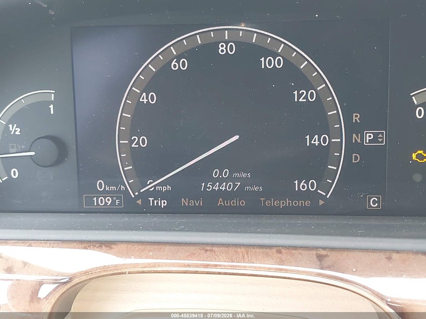 2007 Mercedes-benz S class VIN WDDNG71X97A068801 IAAI salvage auction — NORMAL WEAR, Clear (Florida), sold $600 on 2026-07-17 (photo 7)