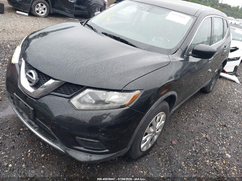 2016 Nissan Rogue VIN KNMAT2MV0GP709400 IAAI salvage auction — FRONT END, Mv-907A (New York), sold $425 on 2026-07-28 (photo 2)