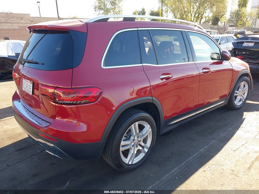 2020 Mercedes-benz Glb VIN W1N4M4GB7LW029641 IAAI salvage auction — RIGHT FRONT, Salvage Title, sold $9,700 on 2026-07-17 (photo 4)
