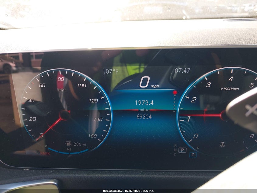 2020 Mercedes-benz Glb VIN W1N4M4GB7LW029641 IAAI salvage auction — RIGHT FRONT, Salvage Title, sold $9,700 on 2026-07-17 (photo 7)