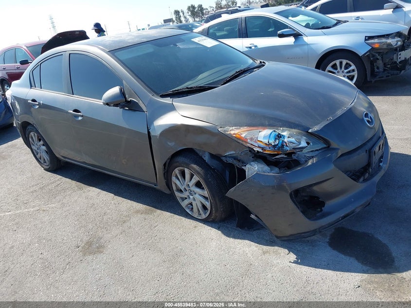 2013 Mazda 3 VIN JM1BL1V88D1711031 IAAI salvage auction — RIGHT FRONT, Salvage (California), sold $400 on 2026-07-16 (photo 1)