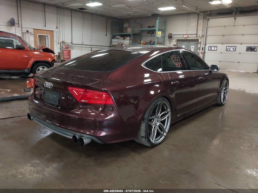 2014 Audi S7 VIN WAUW2AFC6EN076275 IAAI salvage auction — REAR END, Salvage (Maine), sold $8,000 on 2026-08-24 (photo 4)