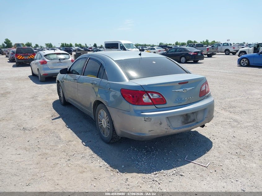 2007 Chrysler Sebring VIN 1C3LC56R37N520234 IAAI salvage auction — FRONT END, Salvage (Texas), sold $475 on 2026-09-08 (photo 3)