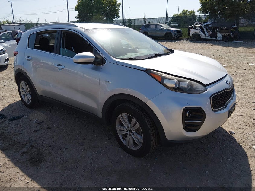 2019 Kia Sportage VIN KNDPMCAC8K7501354 IAAI salvage auction — THEFT, Salvage Title, sold $2,900 on 2026-08-02 (photo 1)