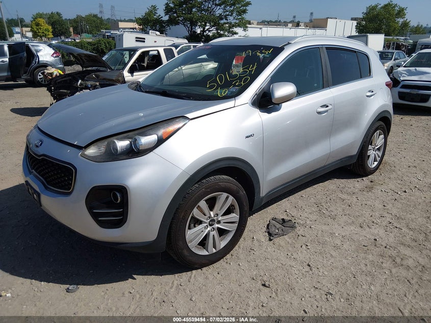 2019 Kia Sportage VIN KNDPMCAC8K7501354 IAAI salvage auction — THEFT, Salvage Title, sold $2,900 on 2026-08-02 (photo 2)