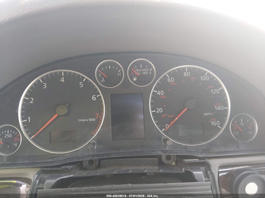 1998 Audi A4 VIN WAUED28D2WA256475 IAAI salvage auction — NORMAL WEAR, Clear (Maryland), sold $225 on 2026-07-30 (photo 7)