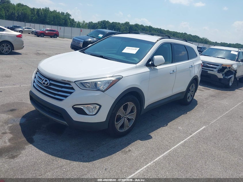 2013 Hyundai Santa fe VIN KM8SN4HF0DU009138 IAAI salvage auction — NORMAL WEAR, Clear (Indiana), sold $1,425 on 2026-07-09 (photo 2)