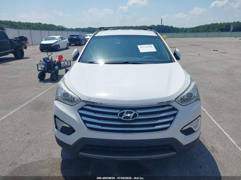 2013 Hyundai Santa fe VIN KM8SN4HF0DU009138 IAAI salvage auction — NORMAL WEAR, Clear (Indiana), sold $1,425 on 2026-07-09 (photo 6)