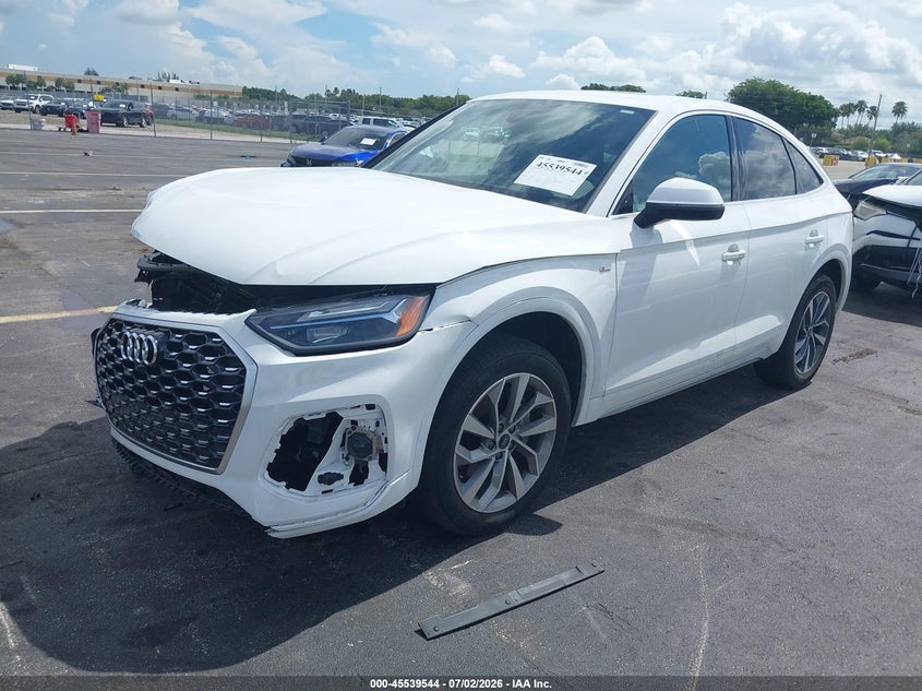 2023 Audi Q5 sportback VIN WA15AAFY2P2113379 IAAI salvage auction — RIGHT FRONT, Rebuildable (Florida), sold $15,700 on 2026-07-30 (photo 2)