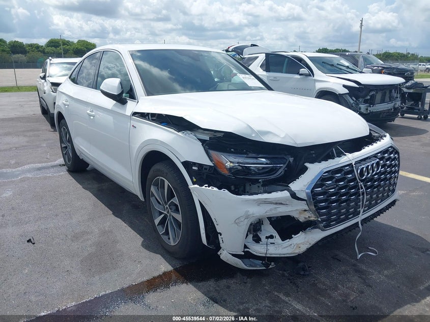 2023 Audi Q5 sportback VIN WA15AAFY2P2113379 IAAI salvage auction — RIGHT FRONT, Rebuildable (Florida), sold $15,700 on 2026-07-30 (photo 6)