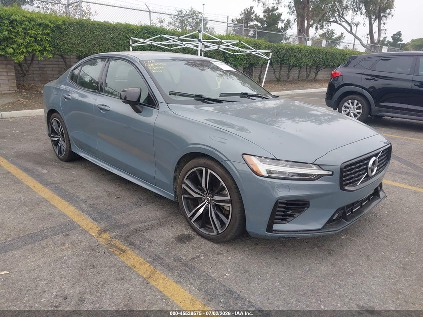 2022 Volvo S60 VIN 7JRBR0FM1NG179027 IAAI salvage auction — THEFT, Clear - Dealer Only (California), sold $8,000 on 2026-07-21 (photo 1)