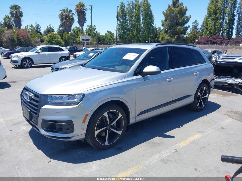 2019 Audi Q7 VIN WA1VAAF74KD018391 IAAI salvage auction — LEFT REAR, Salvage Title, sold $13,700 on 2026-07-27 (photo 2)
