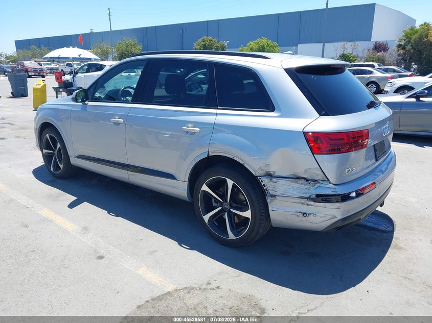 2019 Audi Q7 VIN WA1VAAF74KD018391 IAAI salvage auction — LEFT REAR, Salvage Title, sold $13,700 on 2026-07-27 (photo 3)